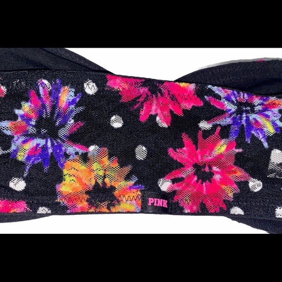 PINK Victoria’s Secret Floral Bright Bandeau Bra - Picture 5 of 8